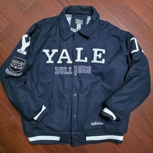 VTG Stall & Dean Varsity Jacket Yale Bulldogs Ivy League Y2K 90s Men's Size 3XL
